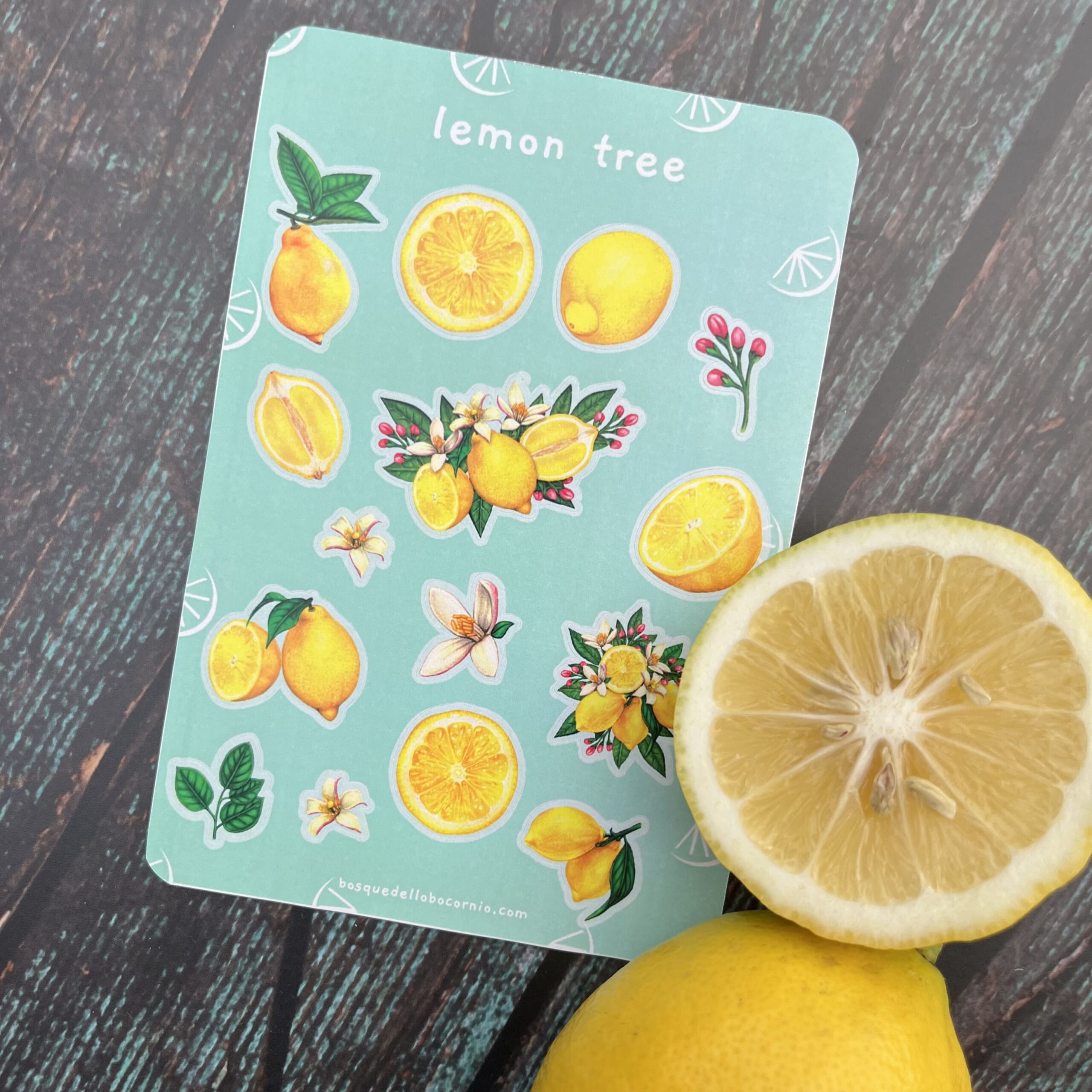 Stickers sheet "Lemon tree"